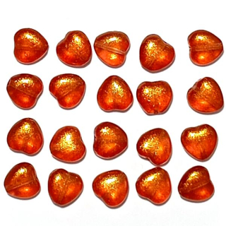 Srdíčka 8x8mm Candy Color"79536"20ks/bal